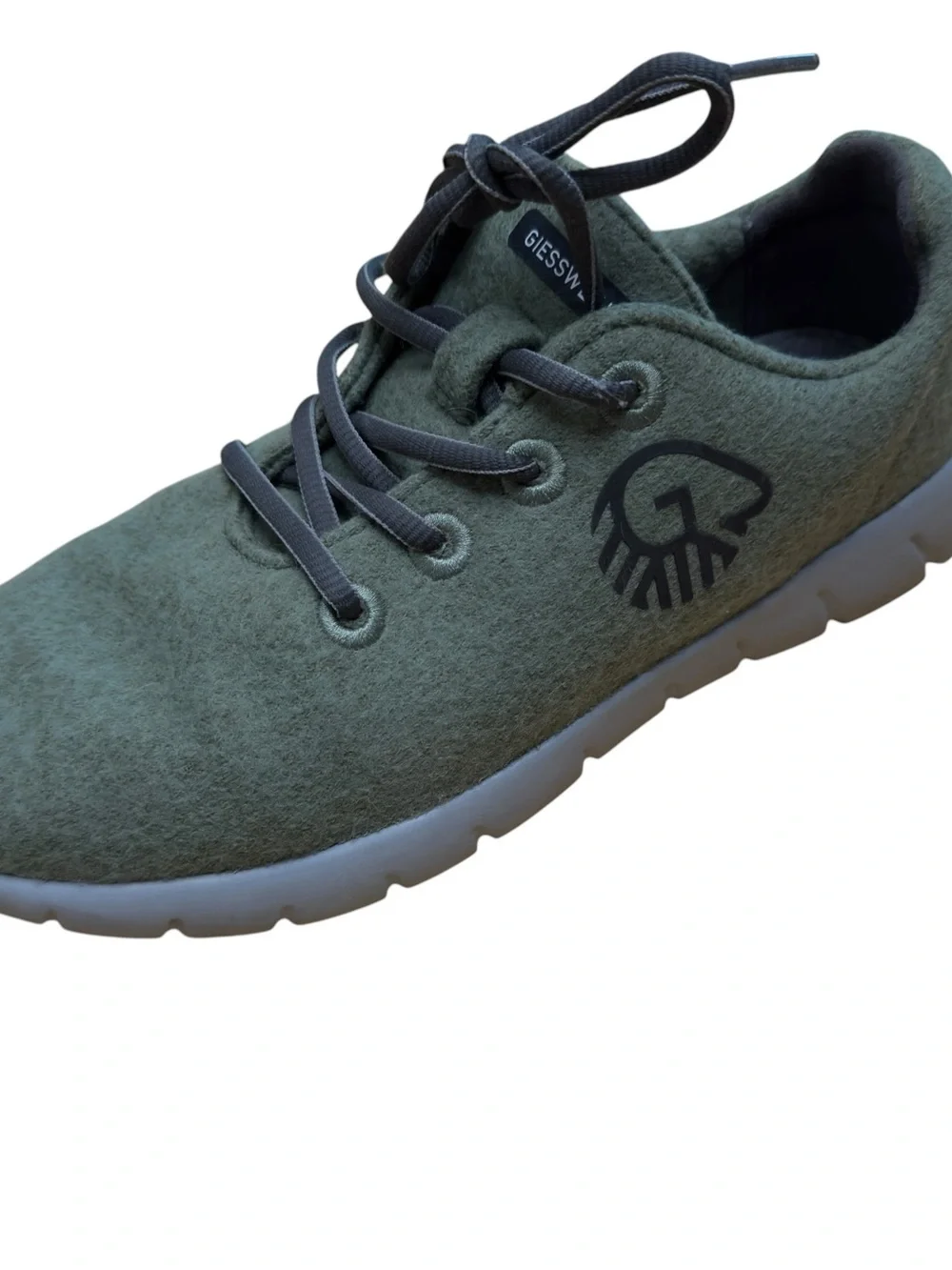 Giesswein Merino Wool Lace Up Sneakers Forest Green Comfort Shoes Women’s EU 40
